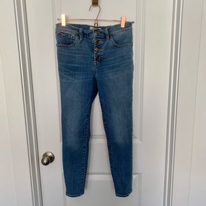 Madewell 9” Mid Rise Skinny Crop Tencel Jeans